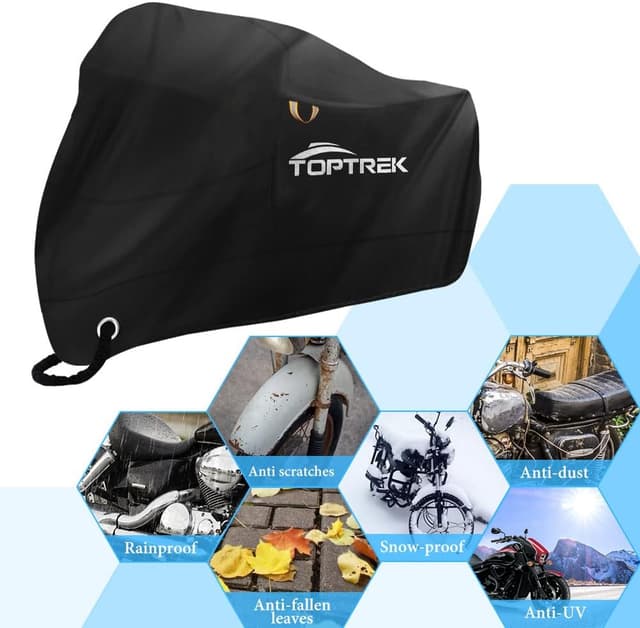 Detalle 2 de toptrek Motorradabdeckung 210D XXXL 265 x 105