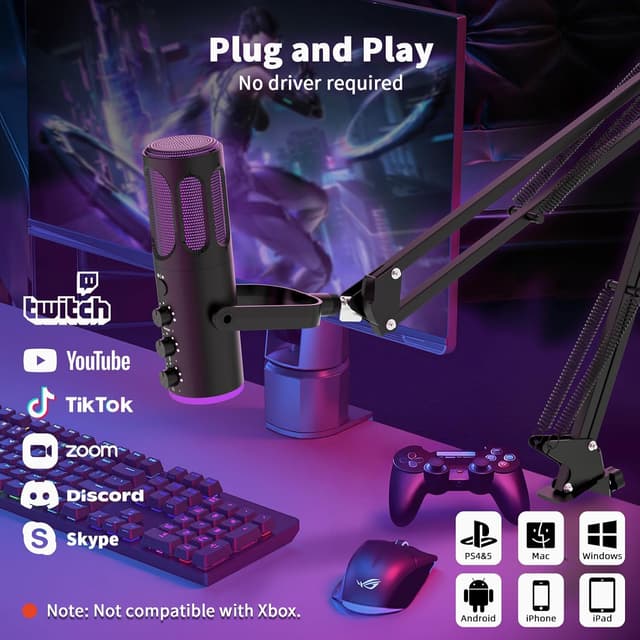 Thumbnail 5 de Ortizan Gaming Mikrofon PC USB