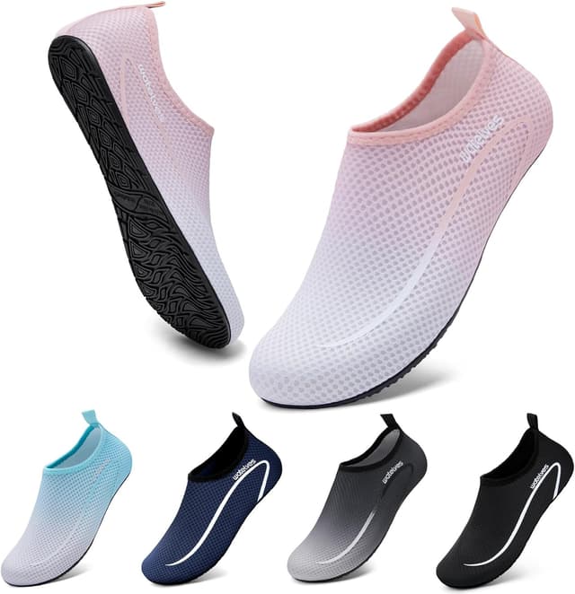 Detalle de Swim Water Shoes Aqua Socks Barefoot mesh water shoes with non-slip rubber sole