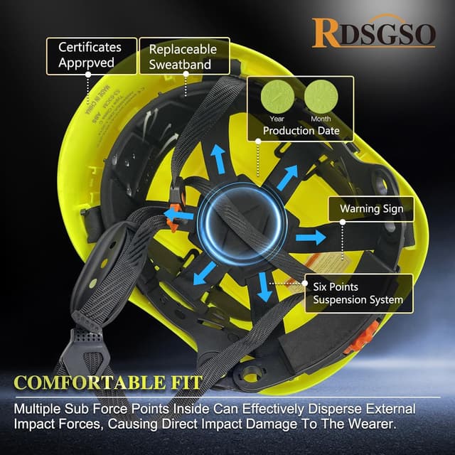 Thumbnail 3 de RDSGSO Industrial Safety Helmet 580g