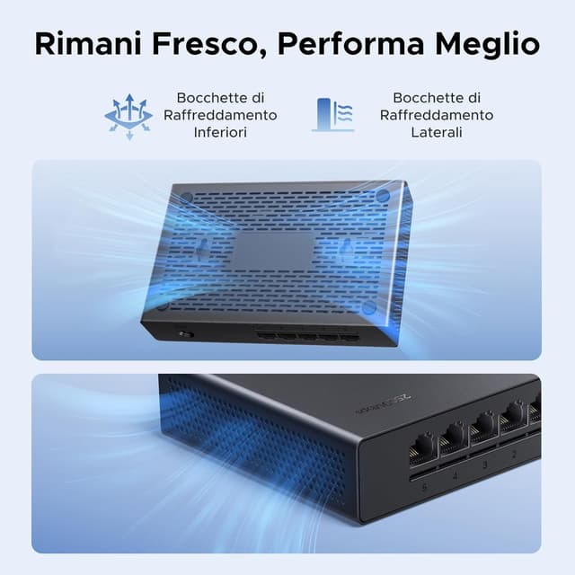 Detalle de UGREEN Switch Ethernet 5 Porte 2,5G