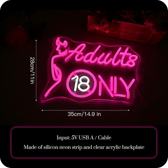 Detalle 2 de LED-Neon Schild Wanxing Beauty Neon 5V/2A