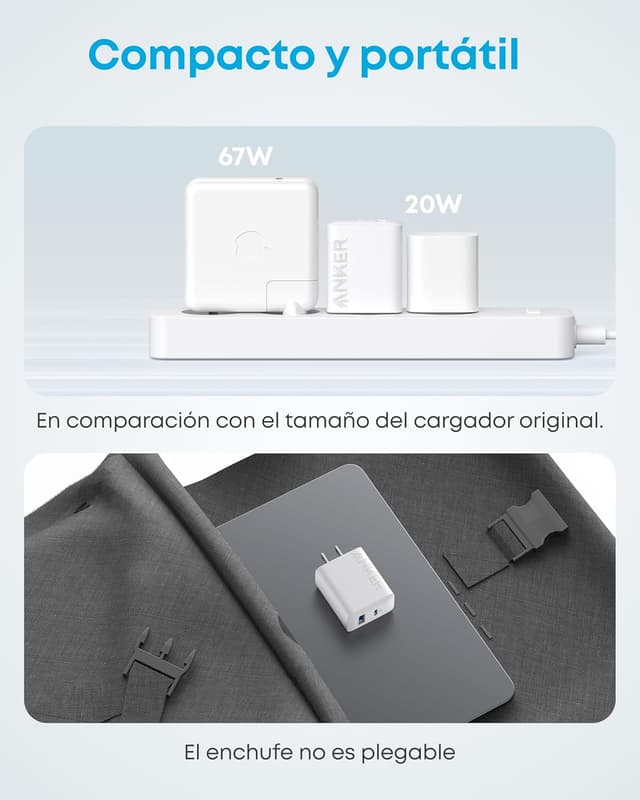 Thumbnail 4 de Anker Cargador 20W USB C carga rápida 2 Puertos
