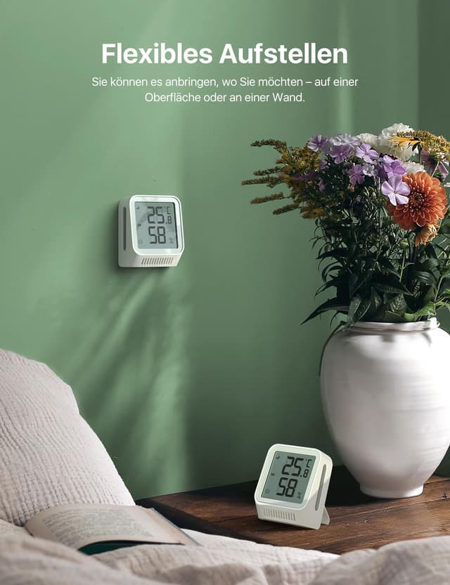 Thumbnail 1 de X‑Sense STH0A WLAN Thermometer Hygrometer mit Basisstation