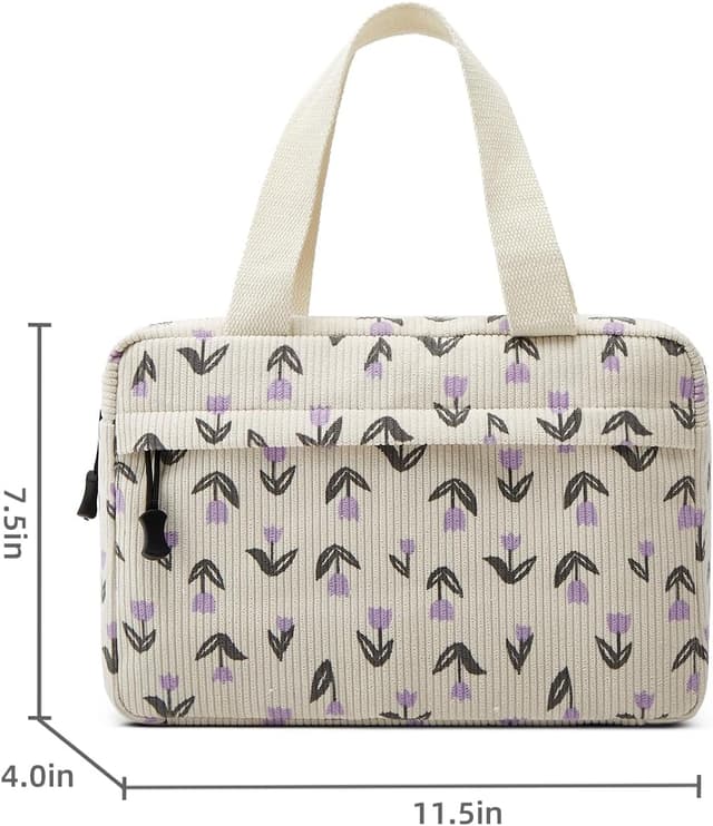 Detalle 1 de Jiliyote Groß Kosmetiktasche Cord 30 cm