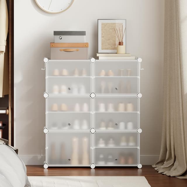 Thumbnail 3 de HOOBRO Zapatero Modular con Puerta y Compartimentos