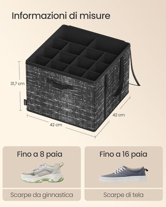 Thumbnail 5 de SONGMICS Organizer Scarpe Set 2 x 16 paia