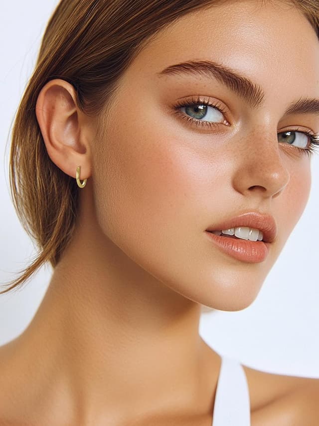 Detalle 2 de FaithHeart silver hoop earrings 925