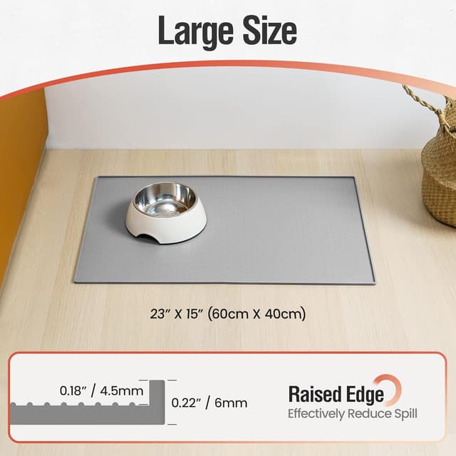 Detalle de Conlun Futtermatte für Hunde und Katzen 60 x 40 cm