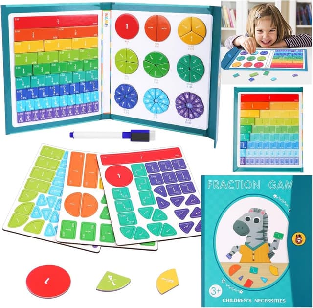 Imagen de OFFCUP Arithmetisches Lernspielzeug Bruchrechnen Magnetkacheln en OfertitasTOP