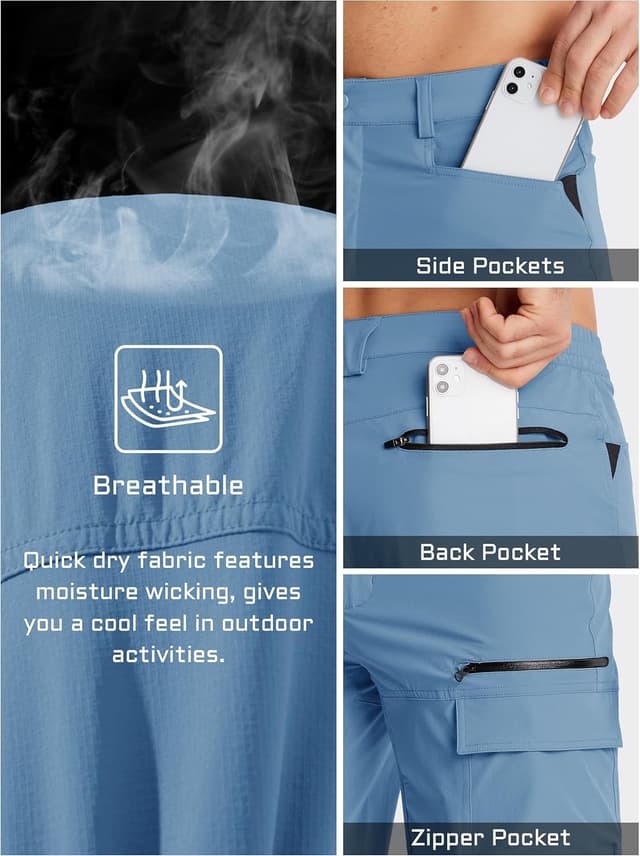 Thumbnail 4 de TACVASEN Men's Quick Dry Shorts 90% Nylon