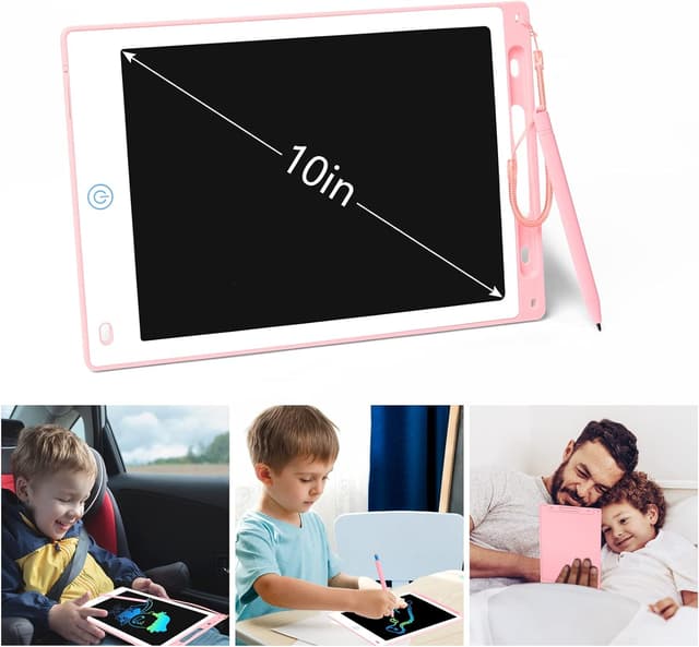 Detalle 2 de Vicloon 10-Zoll LCD-Schreibtablett mit Stift – tragbares Notiz- und Zeichenbrett ohne Papier