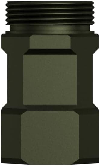 Detalle de WUBEN Mini tube d’extension de batterie E7 (tube d’extension vert armée) en alliage d’aluminium noir