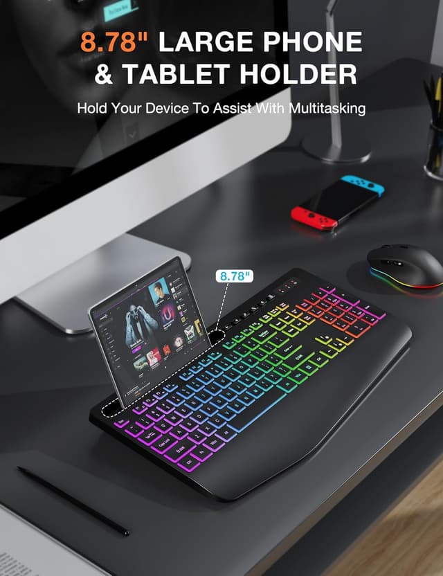 Detalle 2 de Wireless Keyboard and Mouse Combo 2.4G 🖱