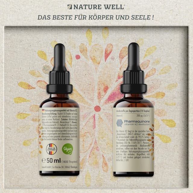 Detalle 2 de Vitamin K2 Tropfen 1800x 50 ml MK7