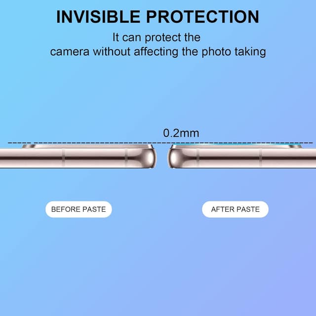 Detalle 2 de QULLOO Kamera-Schutzfolie aus Glas für Samsung Galaxy S22 / S22 Plus 5G (4 Stück)