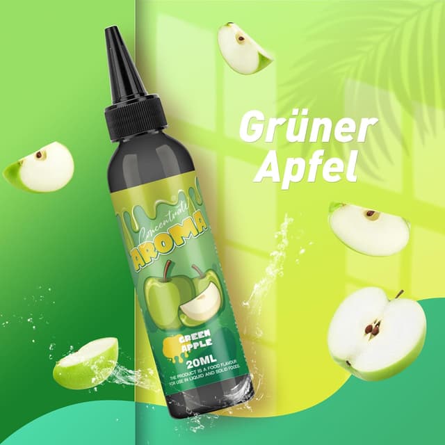 Detalle 2 de FURUN Grüner Apfel Lebensmittelaroma 20 ml