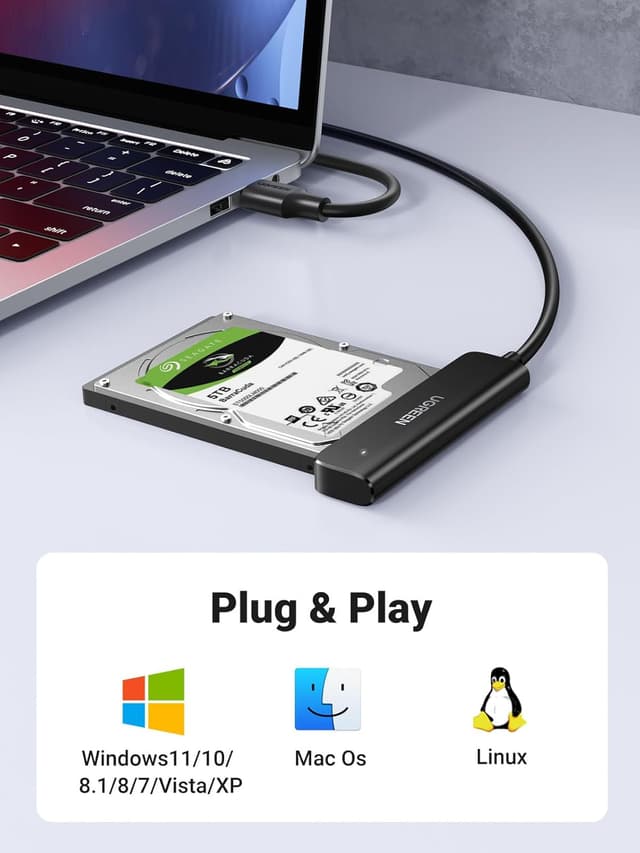 Detalle 1 de UGREEN SATA Adapter für 2,5 Zoll SSD