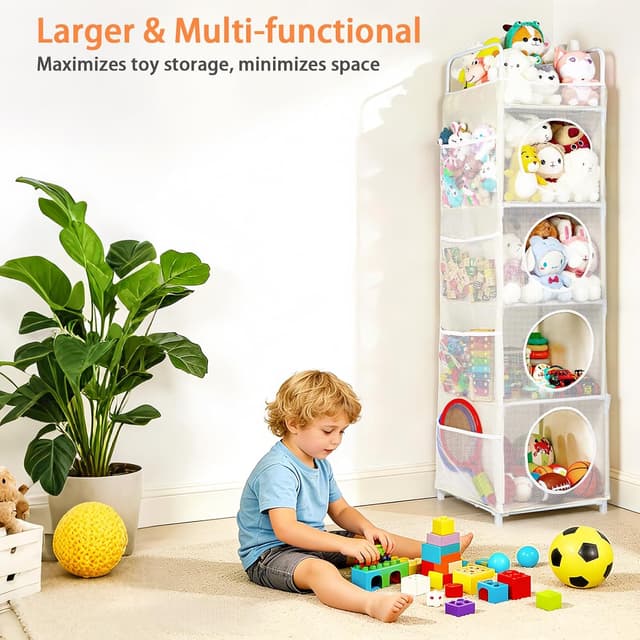 Detalle 2 de AXHOP Toy Storage 42x42x162cm