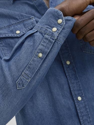 Thumbnail 5 de Jack & Jones Jjesheridan Camisa Vaquera Slim Azul