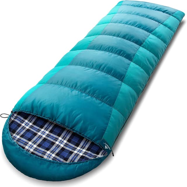 Detalle de Forceatt Sacco a Pelo invernale 0°C–15°C (flanella), 4 stagioni, resistente all’acqua