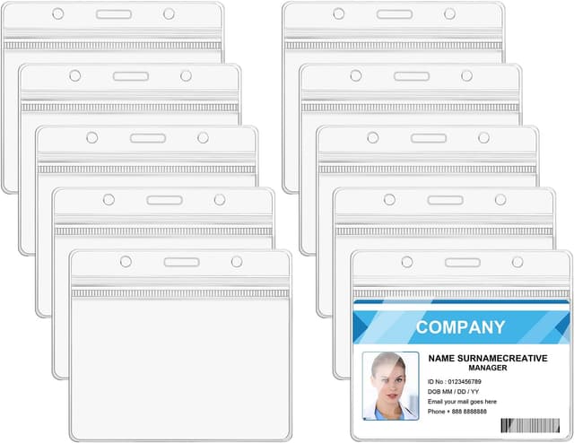 Detalle de Vicloon porte badge 30 pièces PVC