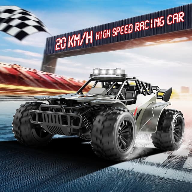 Detalle 2 de tech rc ferngesteuertes Auto 20 km/h (1:20) mit Metallgehäuse, 2.4 GHz & 2 Akkus