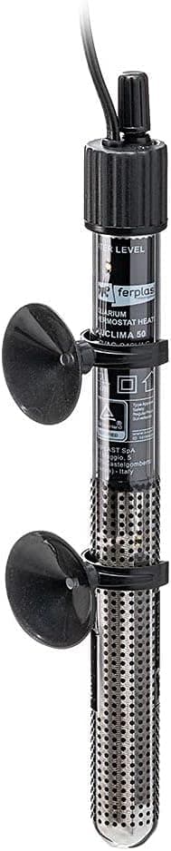 Detalle 2 de Ferplast BLUCLIMA 50W riscaldatore sommergibile regolabile per acquari (vetro) con ventose