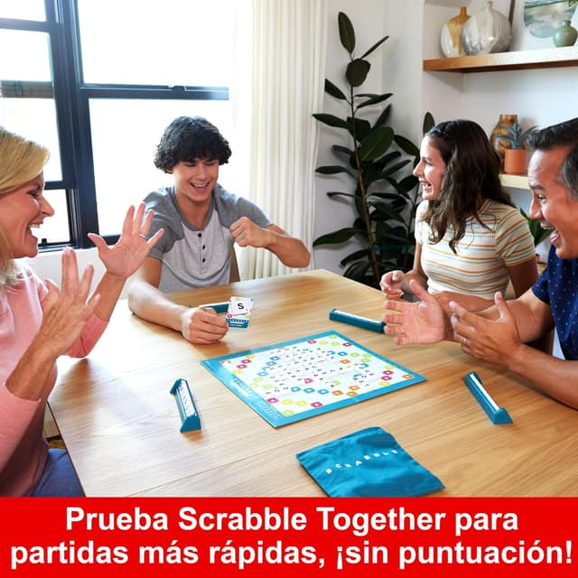 Detalle 2 de Mattel Games Scrabble 2 en 1 🧩 - Diversión familiar garantizada