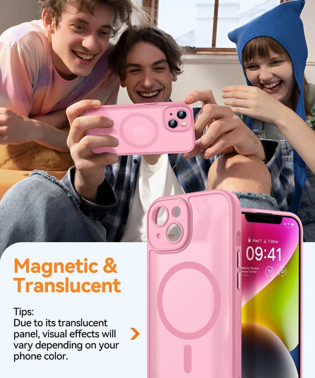 Detalle de iPhone 14 MagSafe case 6.1 inch, Pink