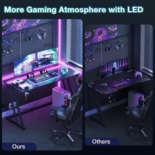 Thumbnail 6 de ODK Gaming Desk LED 100 cm