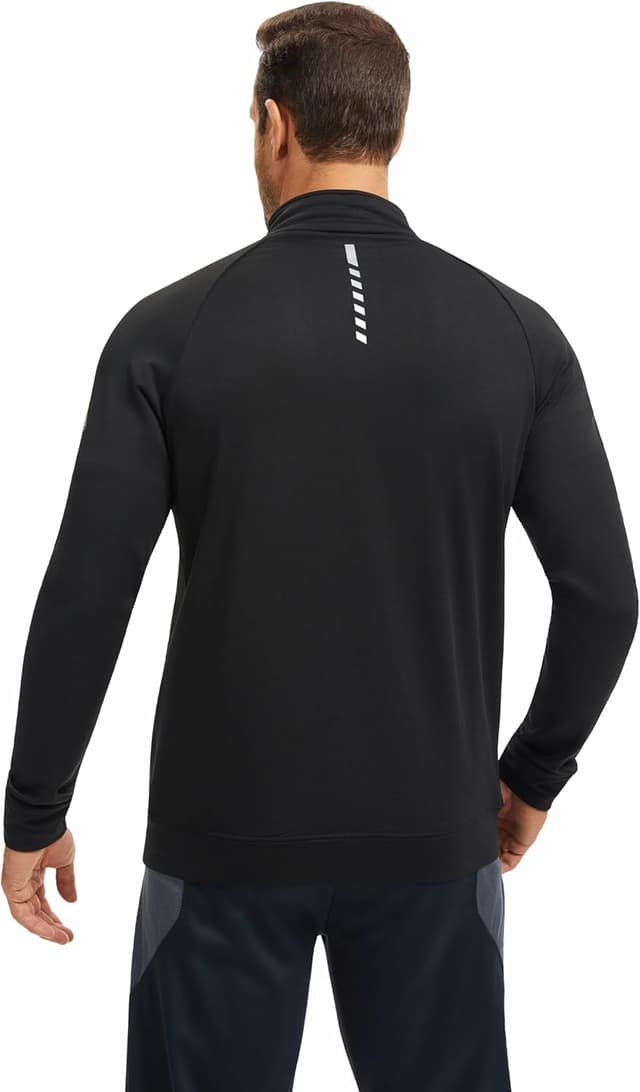 Detalle 2 de AMZSPORT giacca sportiva da uomo in pile con cappuccio e zip intera, leggera per escursionismo e outdoor