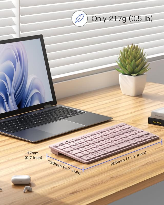 Detalle de Inateck 3 Multi-Device Bluetooth keyboard