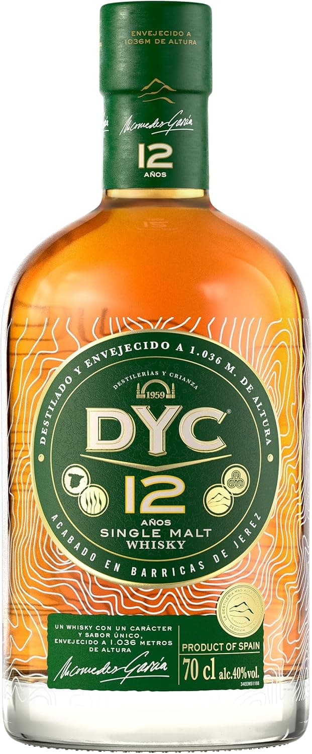 Imagen de DYC 12 Single Malt 70 cl Whisky envejecido 12 años en OfertitasTOP