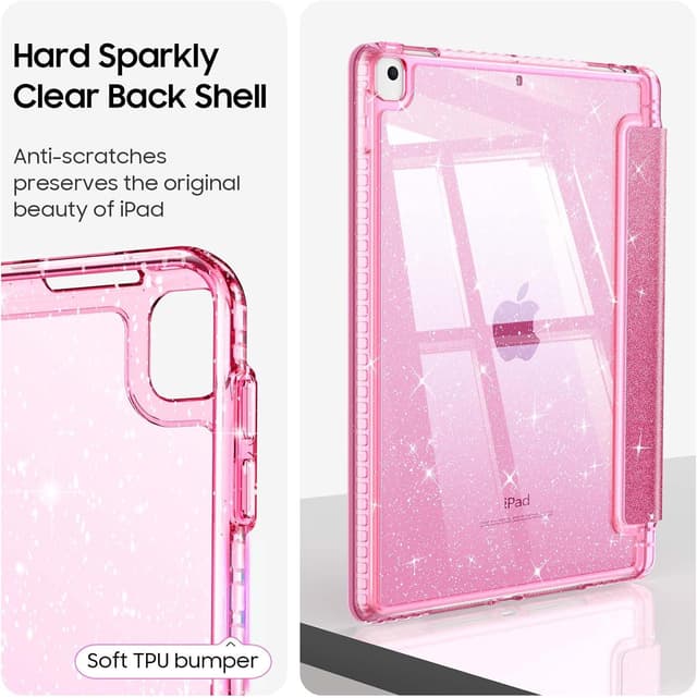 Thumbnail 4 de FINTIE Glitter Case for iPad 9th Gen 10.2" ⌘ Pink