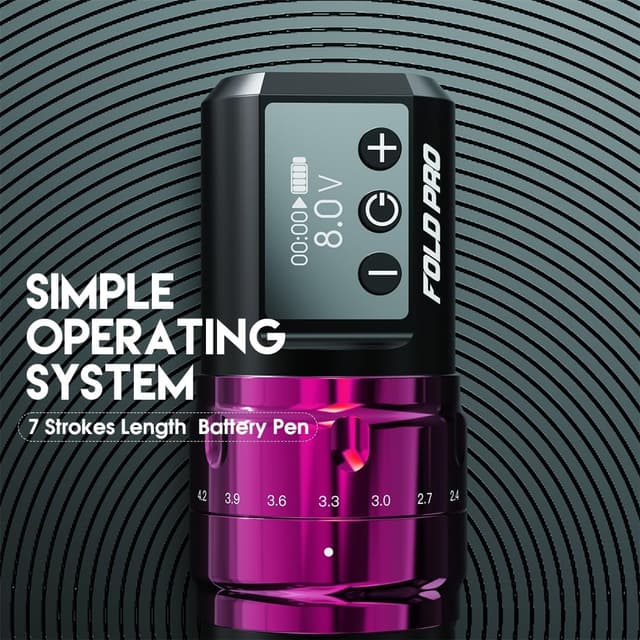 Detalle de Mast Fold Pro macchina tatuaggi wireless “Year of Dragon Edition” rotary