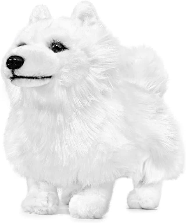Detalle de lilizzhoumax Samoyed plush dog 32 cm
