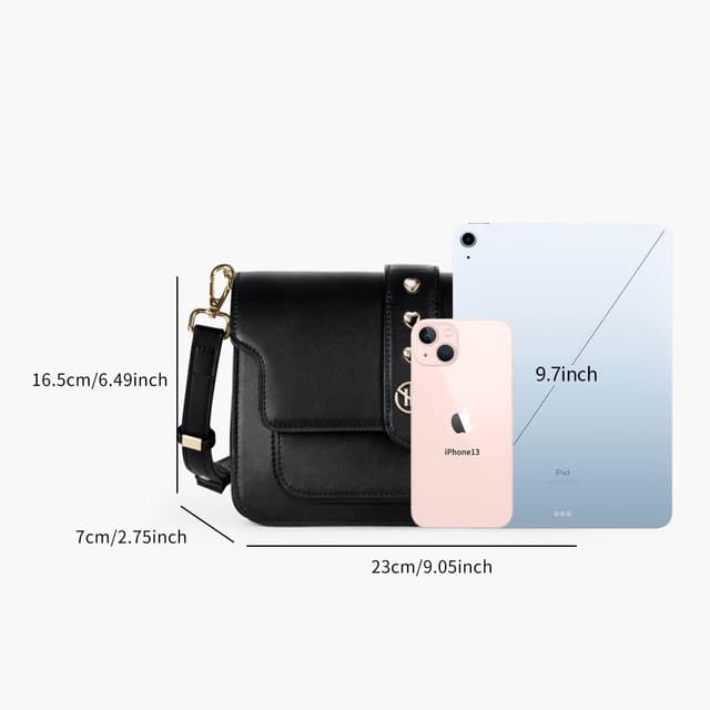 Detalle de VICTORIA HYDE Borsa vintage con messaggio vegana con tracolla regolabile da donna