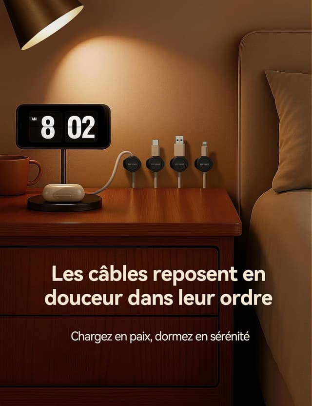 Thumbnail 6 de FLYLEAD Clips Câble en Silicone 8 pièces 8 mm