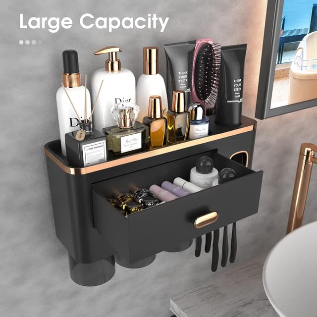 Thumbnail 1 de iHave Toothbrush Holder Wall Mounted with Dispenser