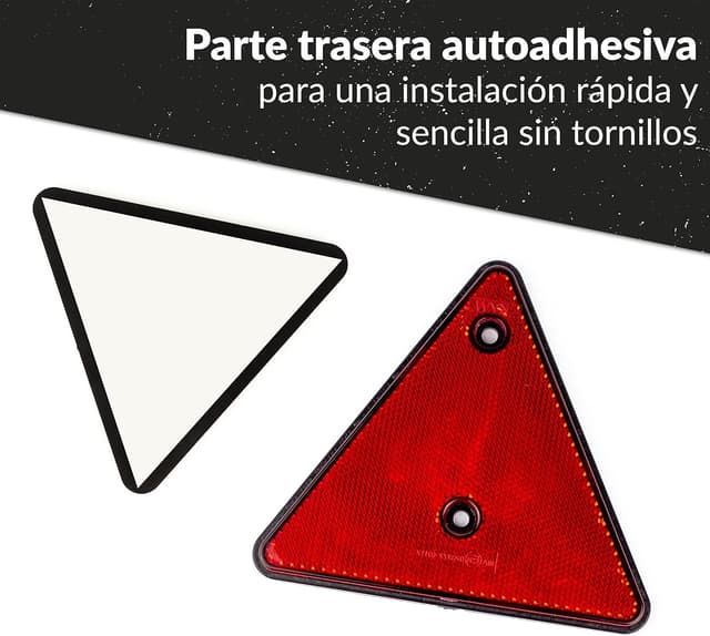 Detalle 2 de Upgrade4cars Catadioptrico Remolque Triangular 2x15 cm