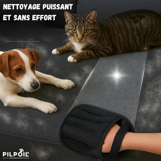 Thumbnail 1 de pilpoil Gant Anti Poils Animaux 2‑en‑1