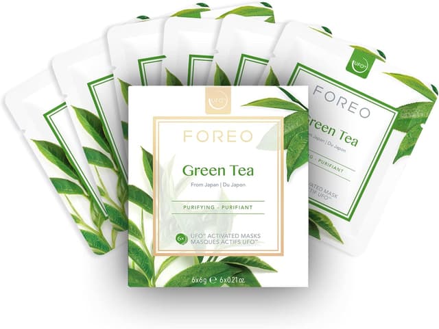 Imagen de FOREO UFO Green Tea - Mascarillas faciales purificantes 🍵 en OfertitasTOP