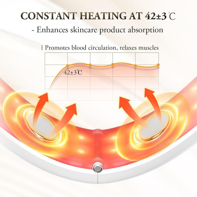 Detalle de V-Face EMS face massager 42°C