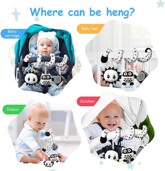 Thumbnail 4 de Aolso Juguetes Colgantes para Cochecito 3 piezas