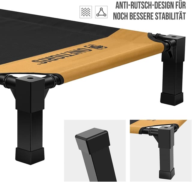 Detalle de Lit surélevé pour chien OneTigris (taille M) 106 x 76 cm, hauteur 21 cm