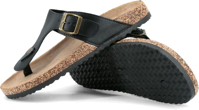 Detalle 2 de JOMIX Infradito da uomo con fibbia MCI250209: suola in sughero e punta con fibbia regolabile