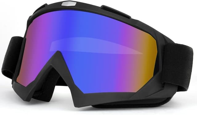 Detalle de HOTUT Bike Motorcycle Goggles with UV400 protection, windproof anti-dust lenses and padded foam fit