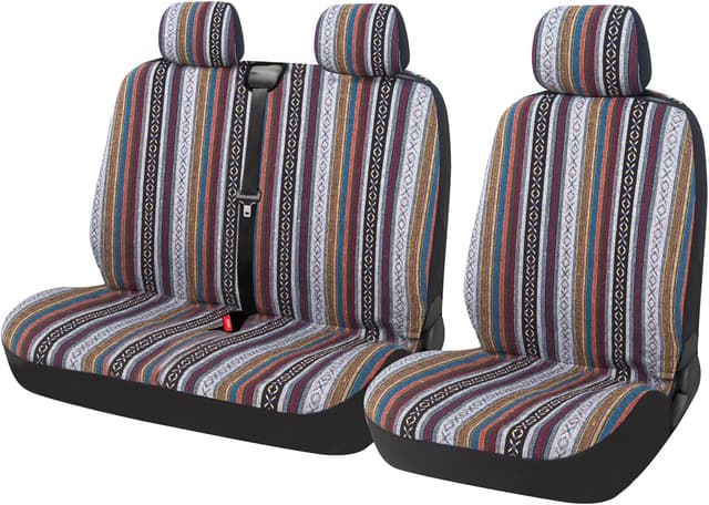 Detalle de AUTOYOUTH Baja Colourful Blanket Car Seat Covers 2+1