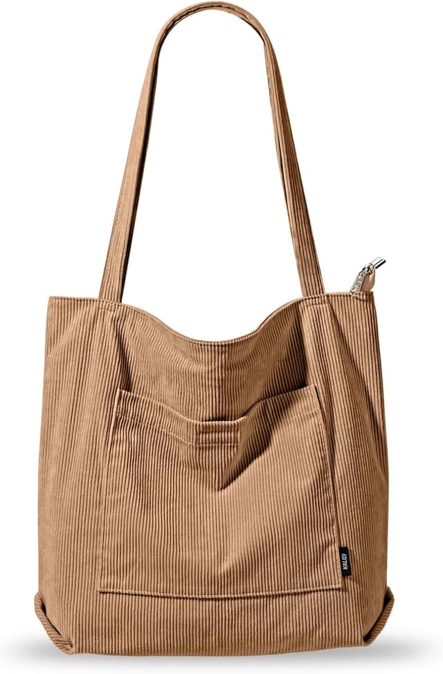 Detalle de KALIDI tote bag with waterproof corduroy